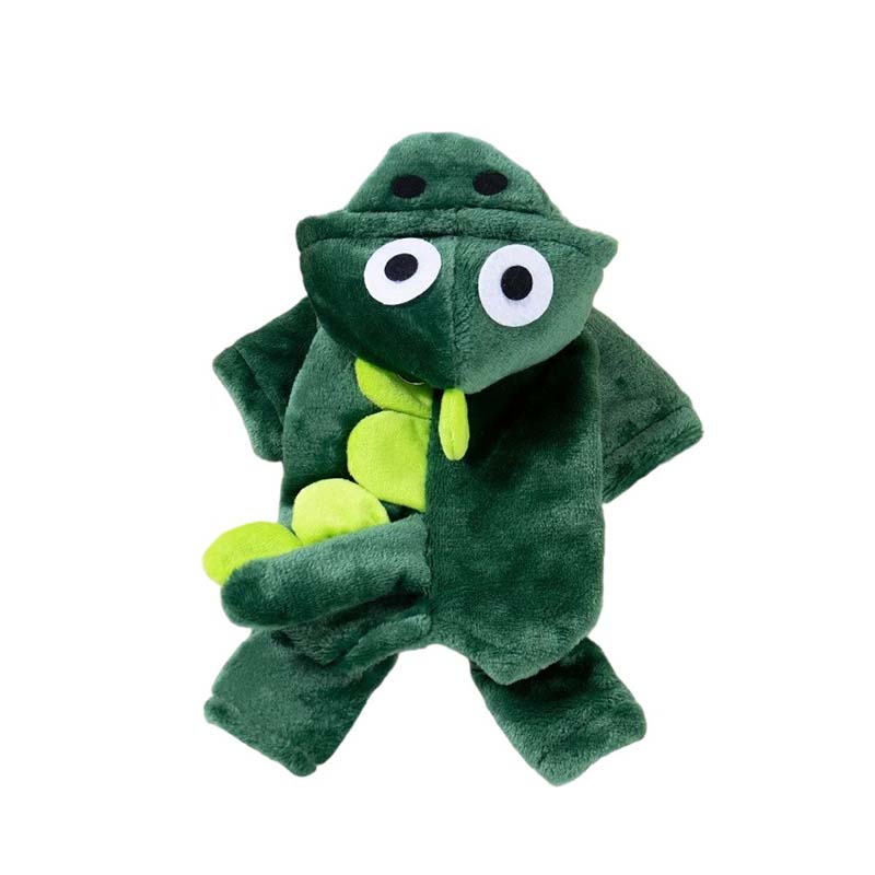 Zimní pohodlný teplý hadřík pro psy s dinosaury